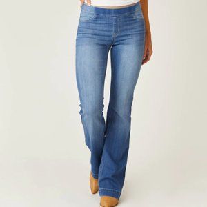 Cello Bailey Medium Wash Denim Flare Pull-On Jeans